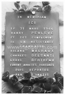 Memorial plaque in Brive Memorial plaque in Brive